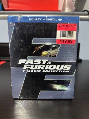 Source Unknown Fast & Furious 7-Movie Collection Blu-ray + Digital HD - Black